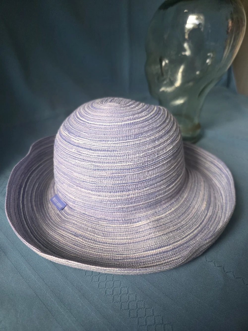 Wallaroo Hat Company Sydney Sun Hat - Ombre Blue/Purple Poly Braid Adjustable